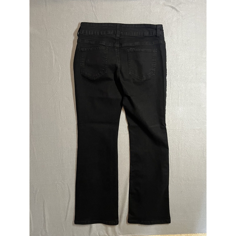 DISCLOSURE Women's Black Mid-Rise Kick Flare Jeans Size 13/31 Stretch Denim - Picture 9 of 9